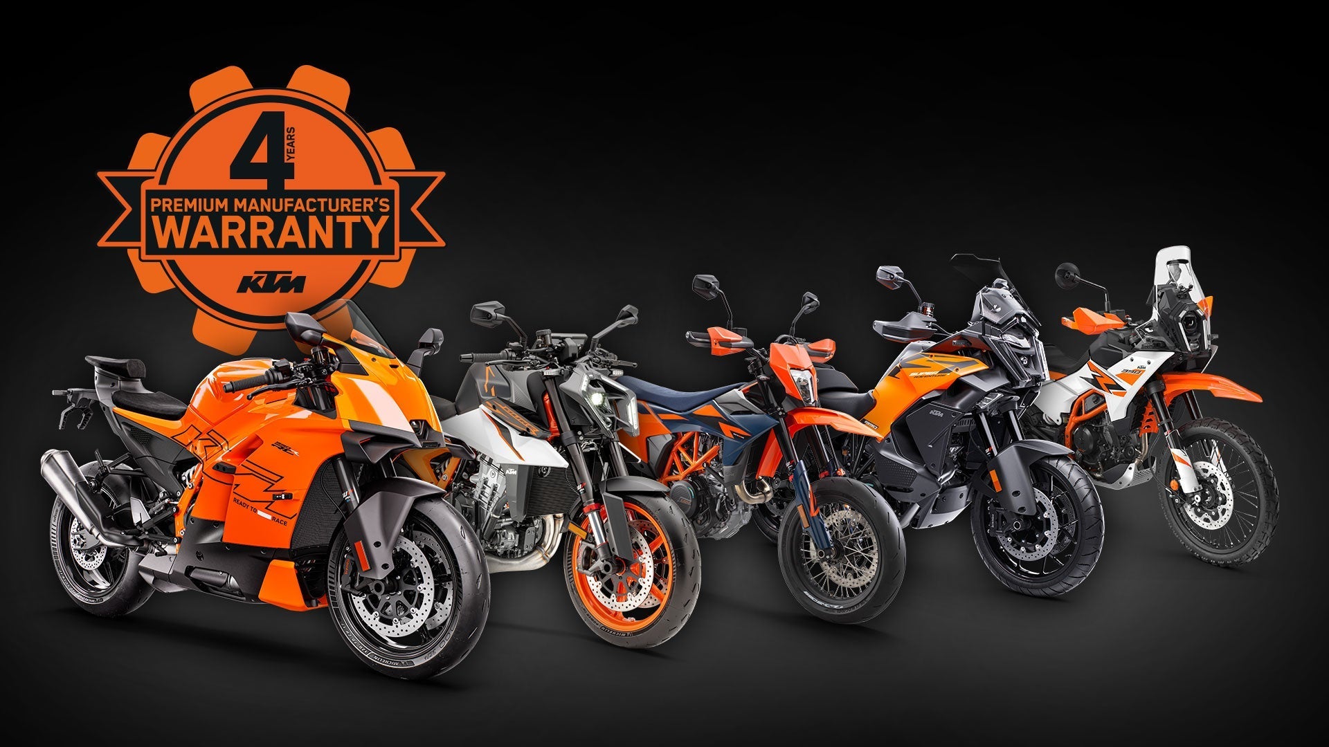 KTM Extends Premium Manufacturer’s Warranty to All Street Models