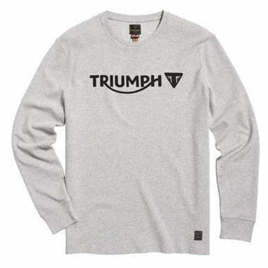 Triumph Mens Bettmann Grey Marl Long Sleeved Waffle Top