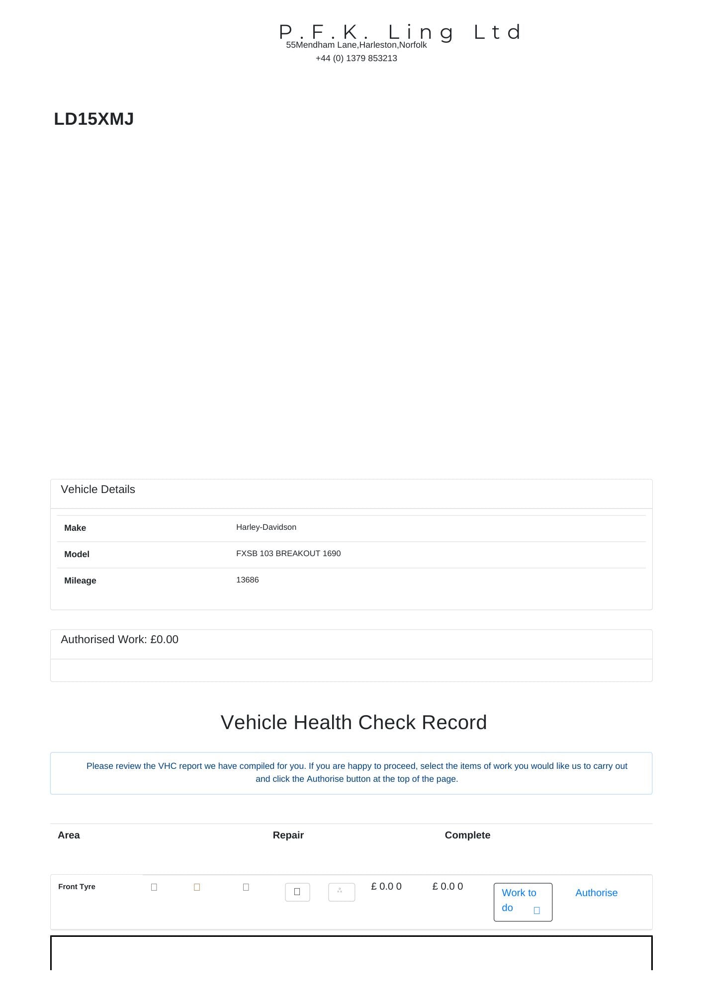 Harley-Davidson FXSB 103 BREAKOUT 1690