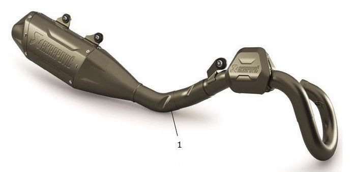 AKRAPOVIC EXHAUST, FULL SYSTEM A9601344