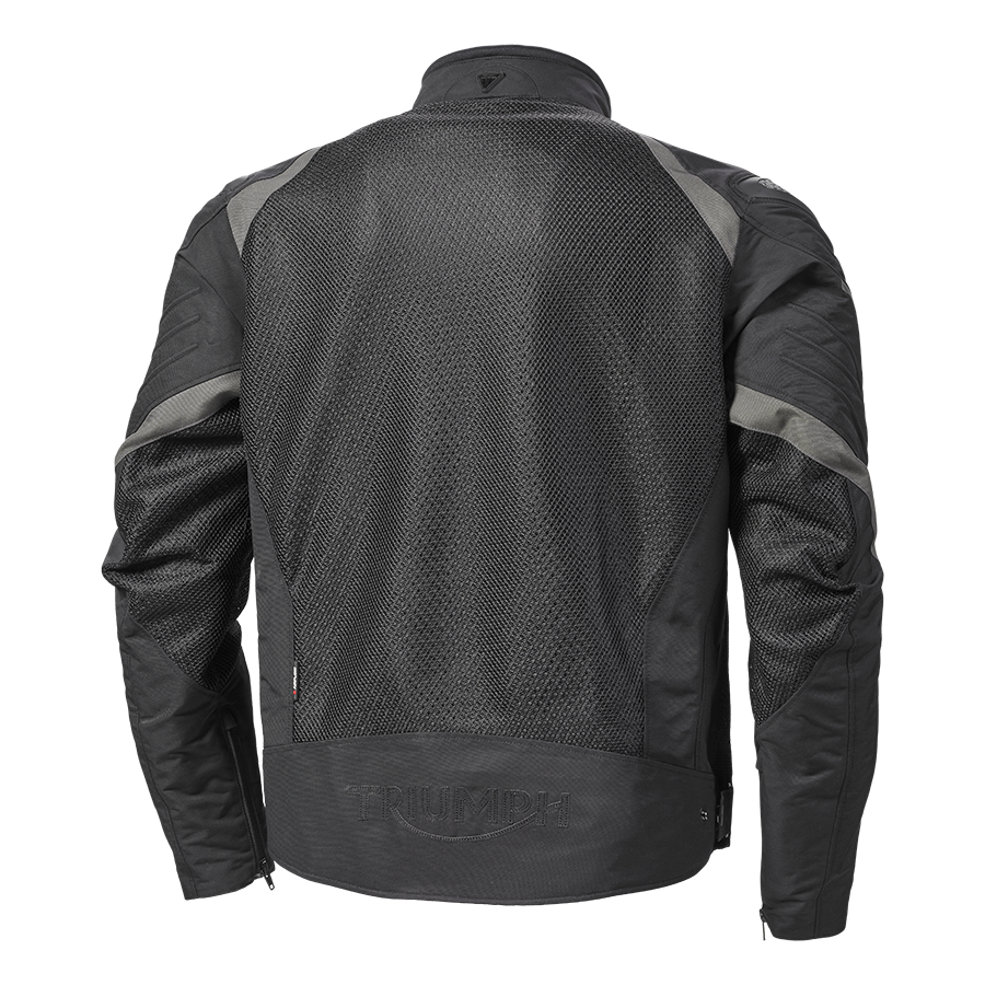 Triumph Mens Triple Sports Mesh Jacket Black & Gunmetal
