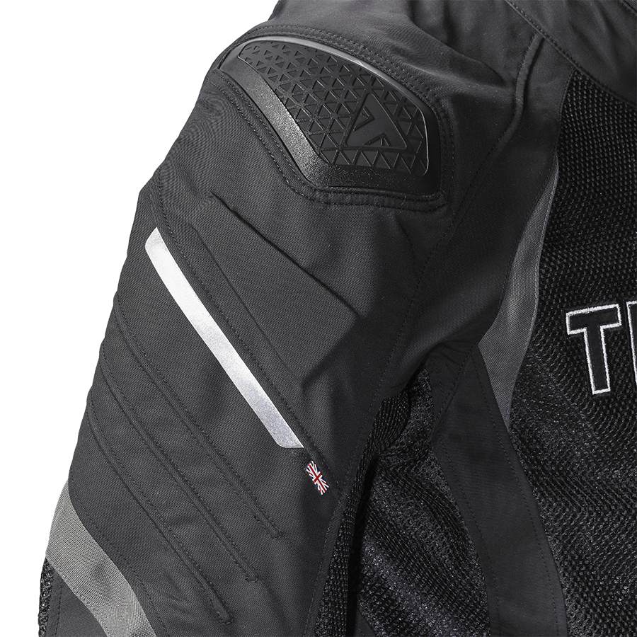 Triumph Mens Triple Sports Mesh Jacket Black & Gunmetal