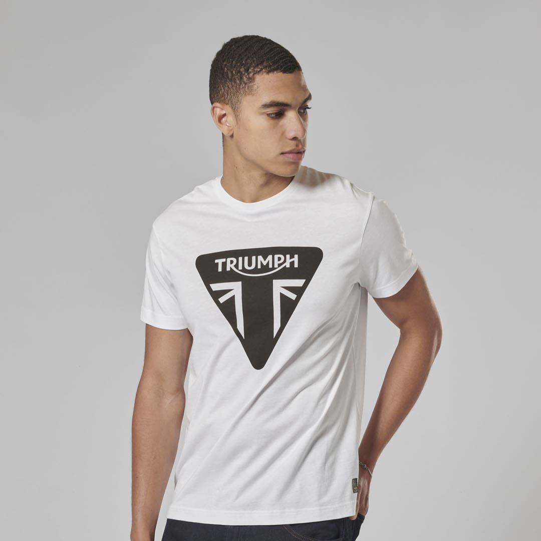 Triumph Mens Helston T Shirt - White