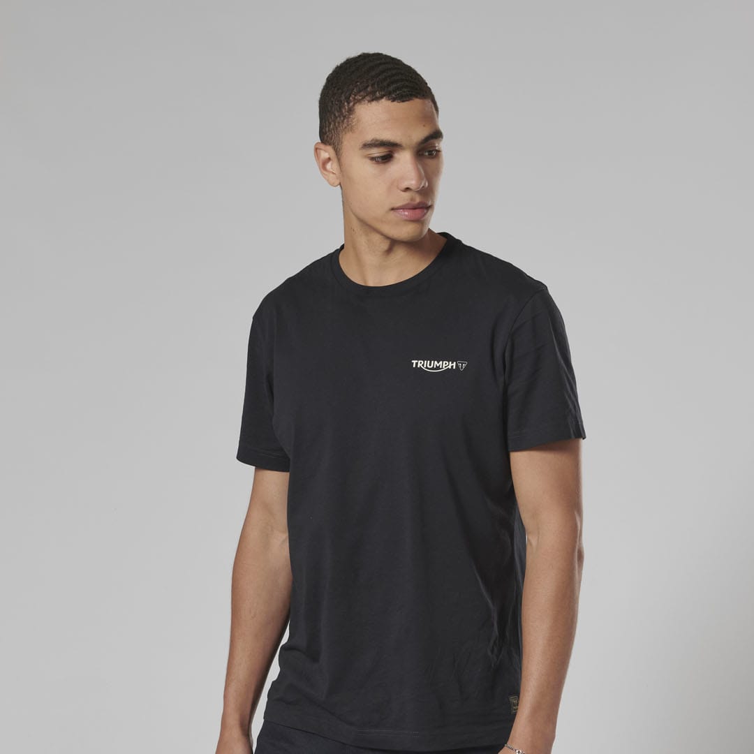 Triumph Mens Earling Black T Shirt