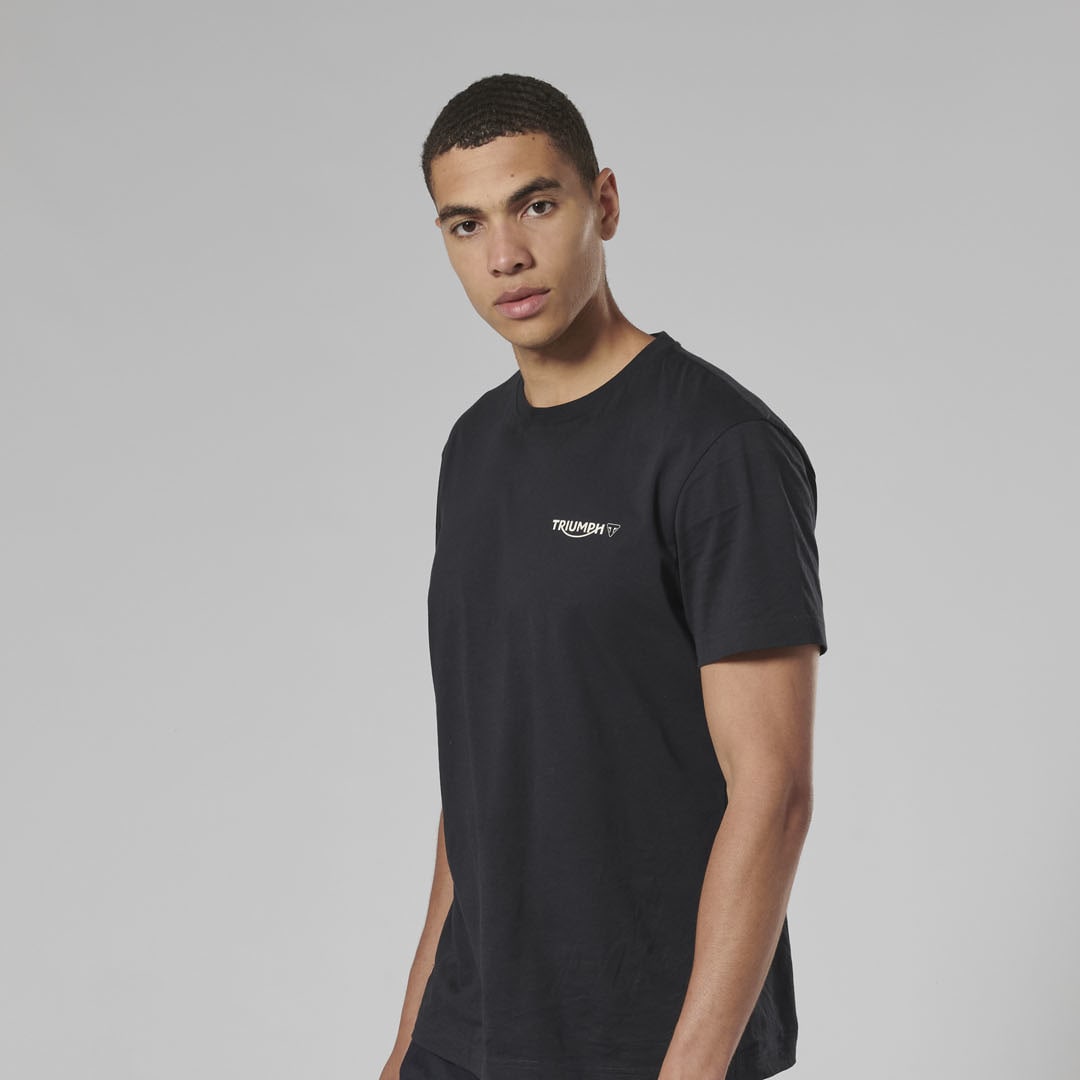 Triumph Mens Earling Black T Shirt