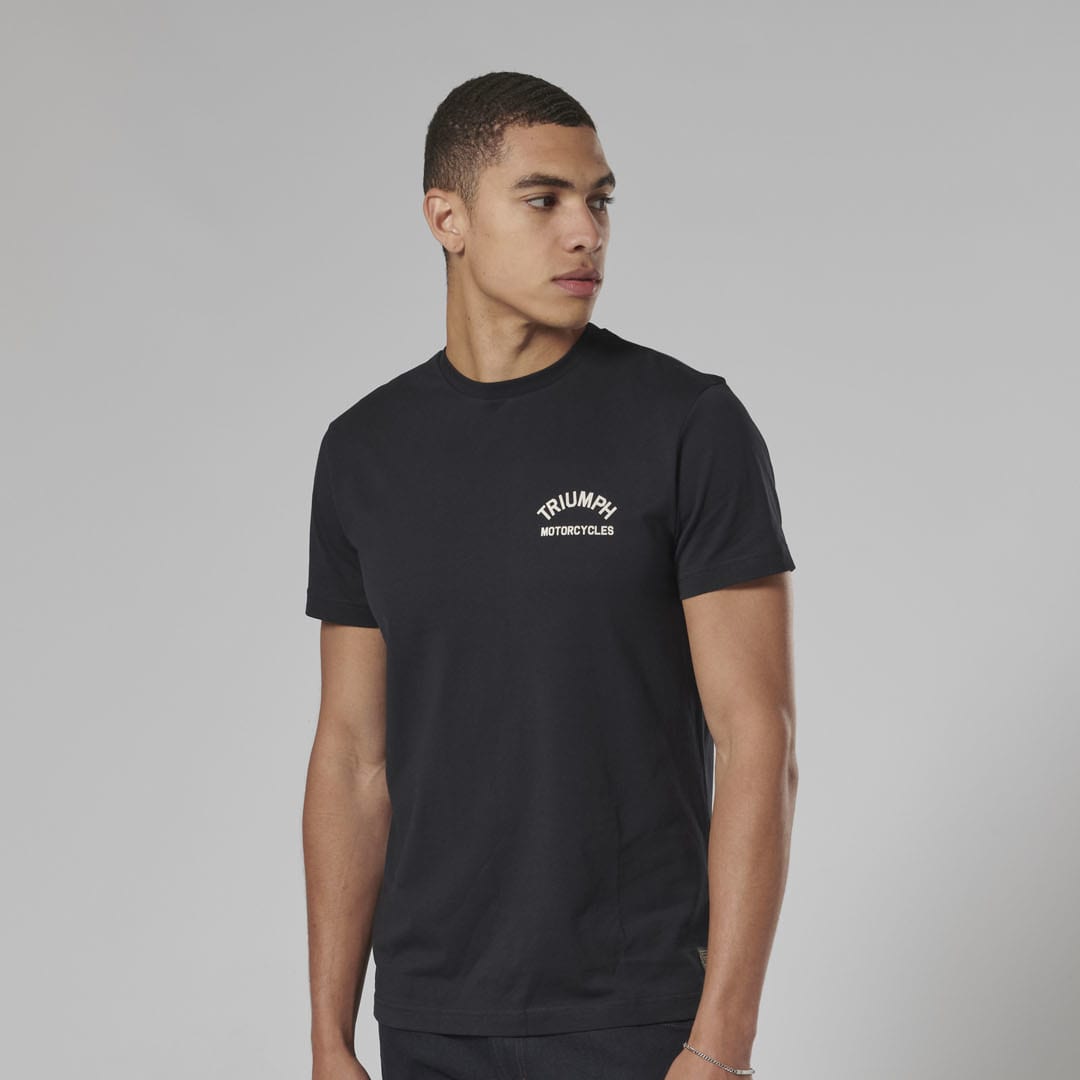 Triumph Mens Castle T Shirt - Black