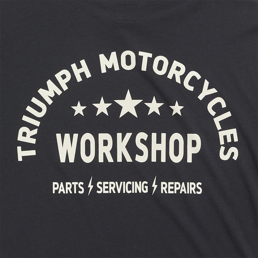 Triumph Mens Preston Black & Bone T Shirt