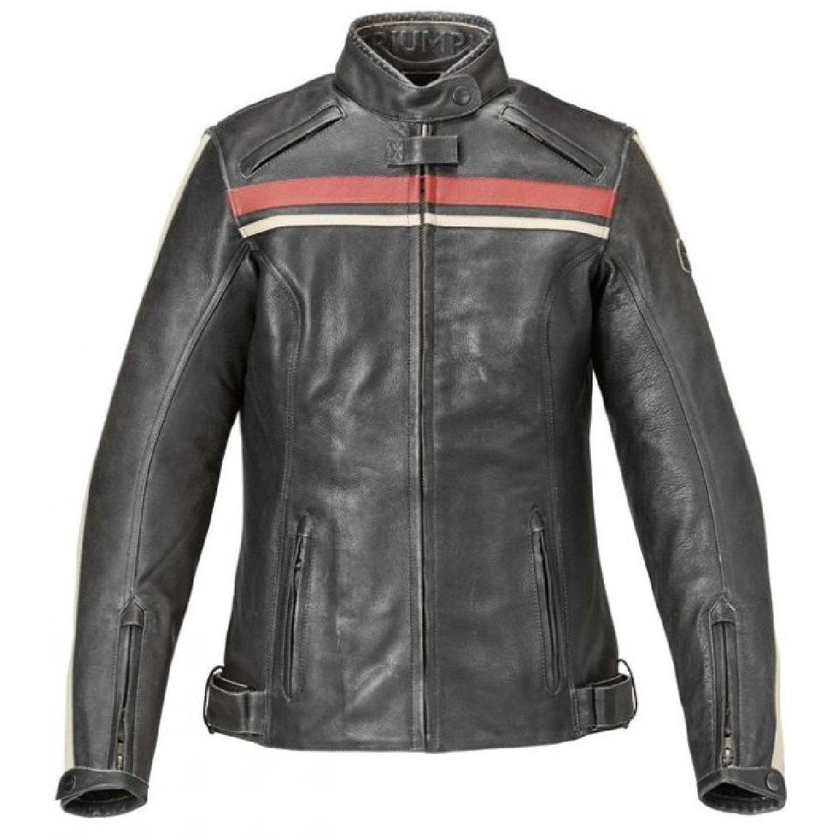 Triumph Ladies Raven Leather Jacket Shop Soiled