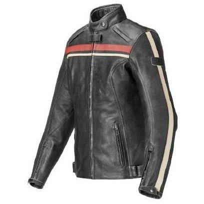 Triumph Ladies Raven Leather Jacket Shop Soiled