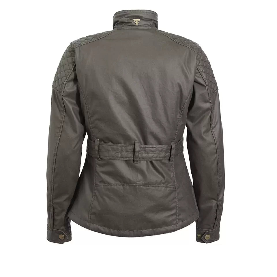 Triumph Ladies Beck Wax Jacket Khaki