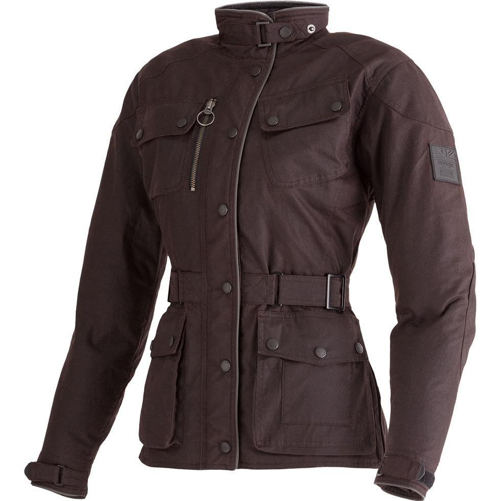 Triumph Ladies Barbour Wax Cotton Jacket Oxblood Red