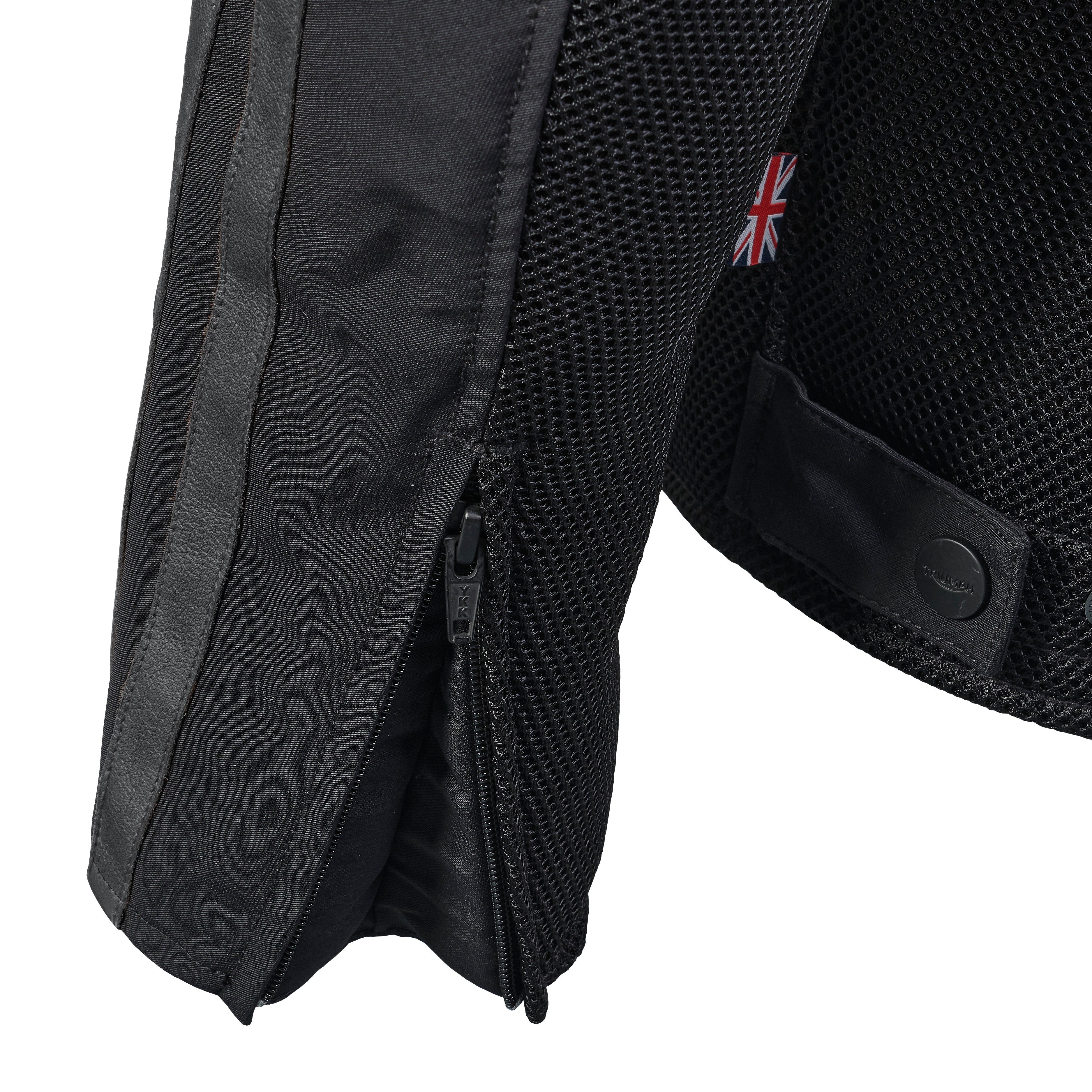 Triumph Mens Braddan Retro Mesh Jacket Black