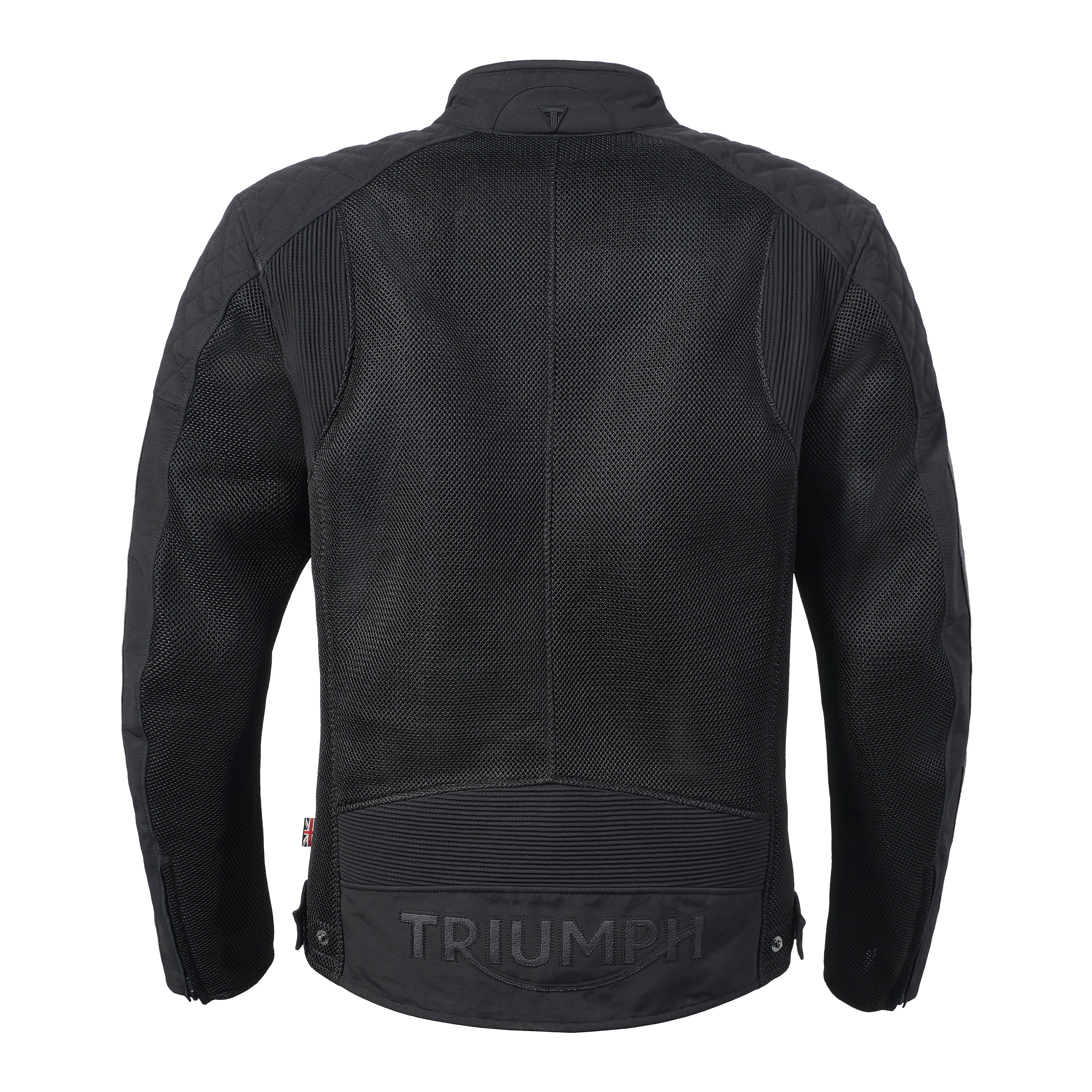 Triumph Mens Braddan Retro Mesh Jacket Black