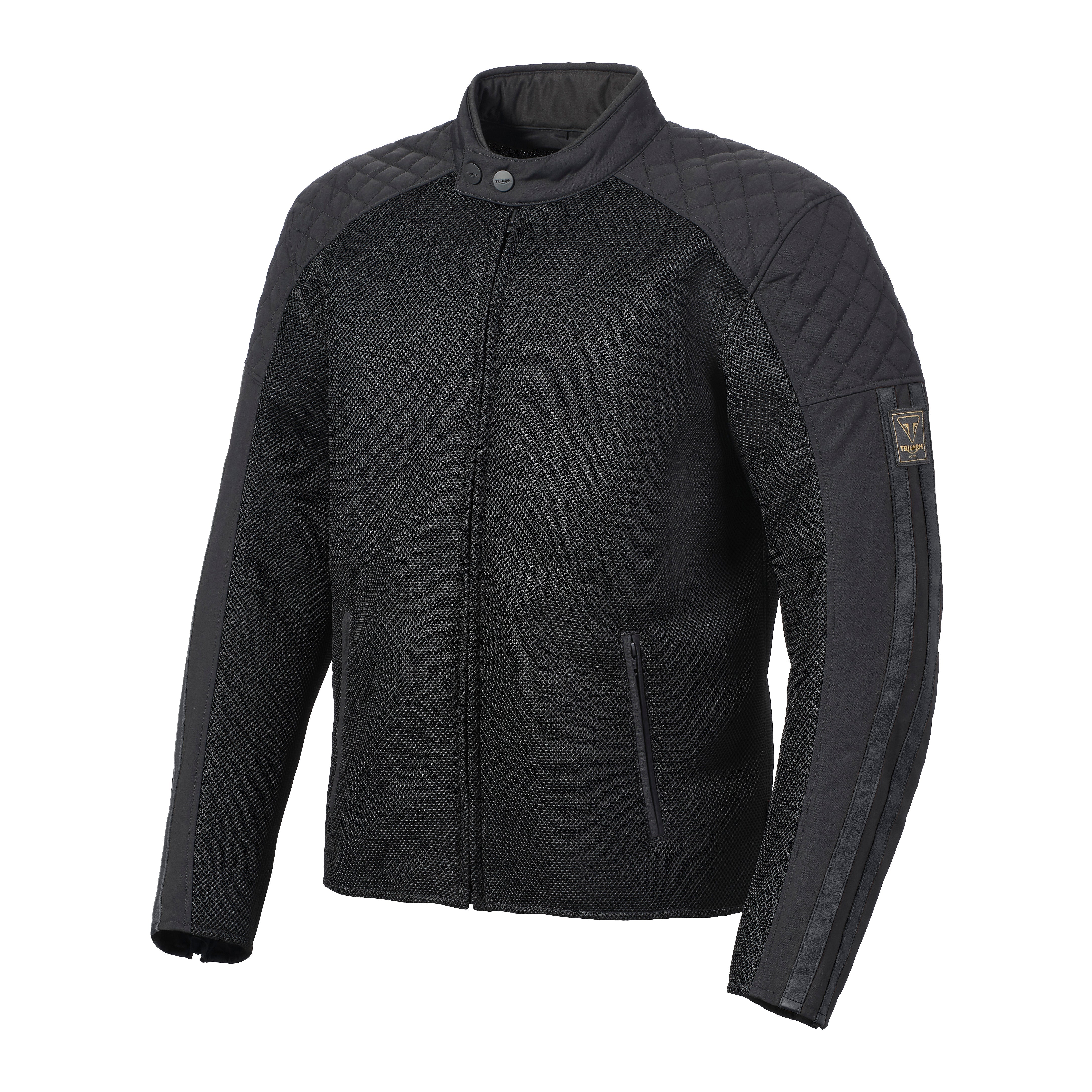 Triumph Mens Braddan Retro Mesh Jacket Black