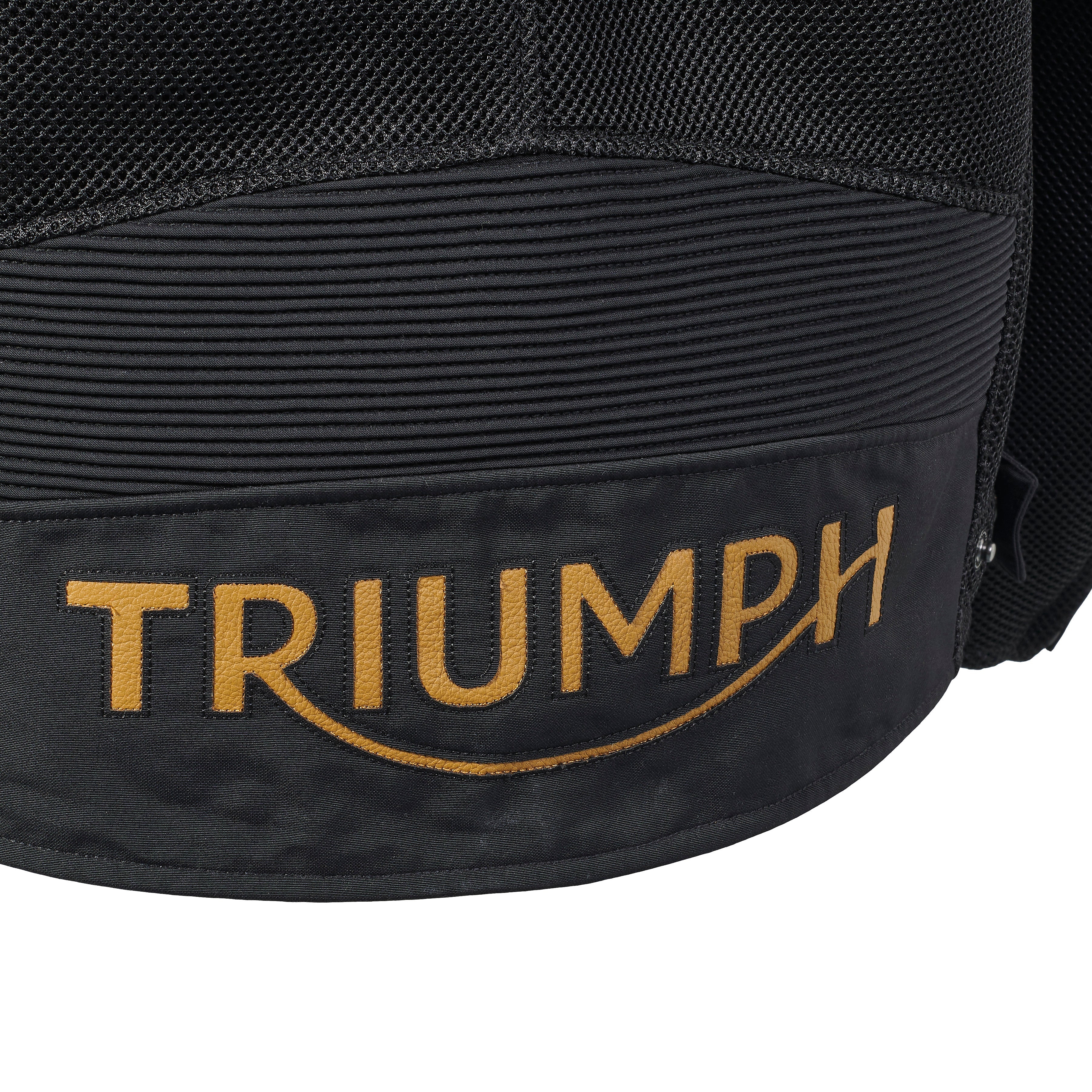 Triumph Mens Braddan Retro Mesh Jacket Black & Gold