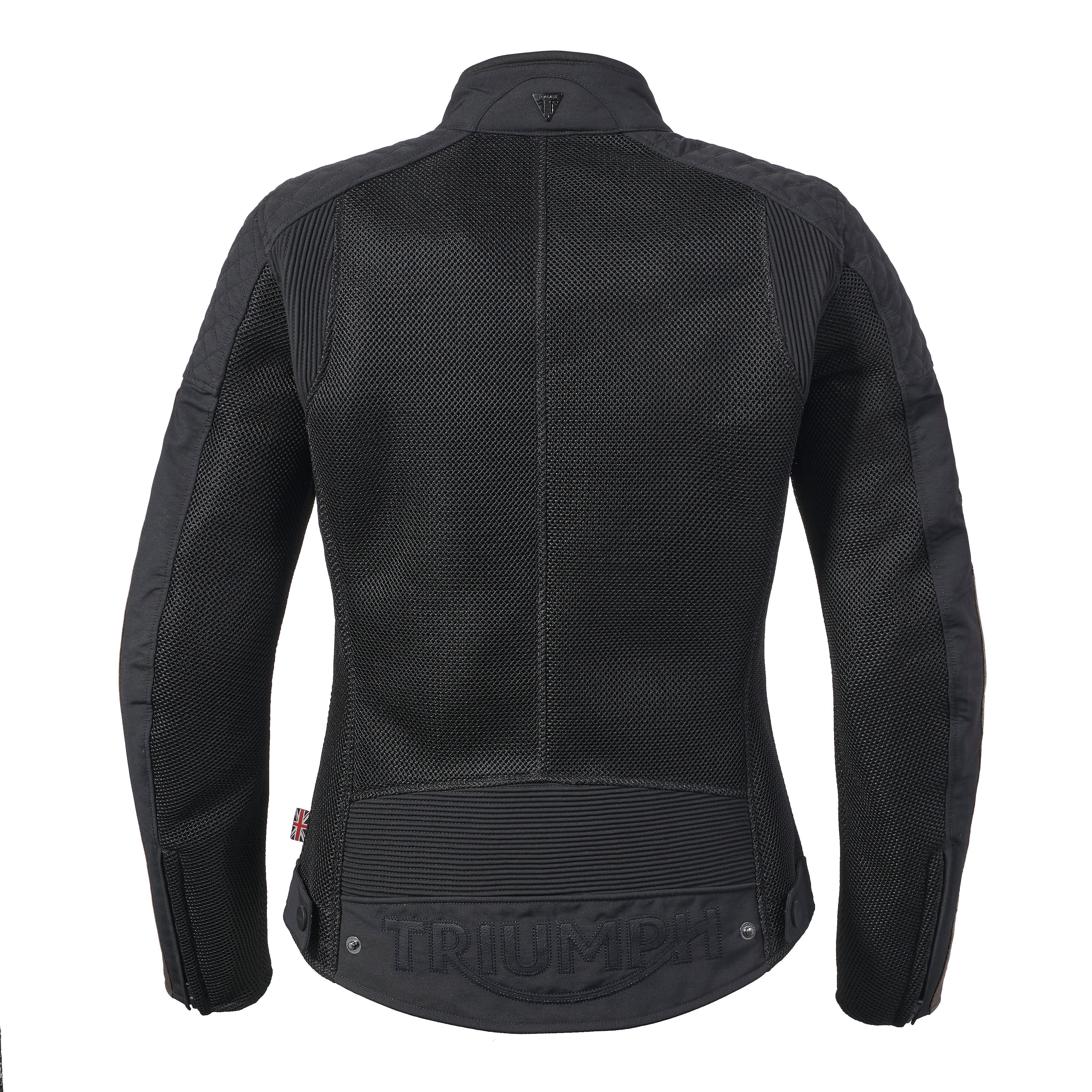 Triumph Ladies Braddan Retro Mesh Jacket Black