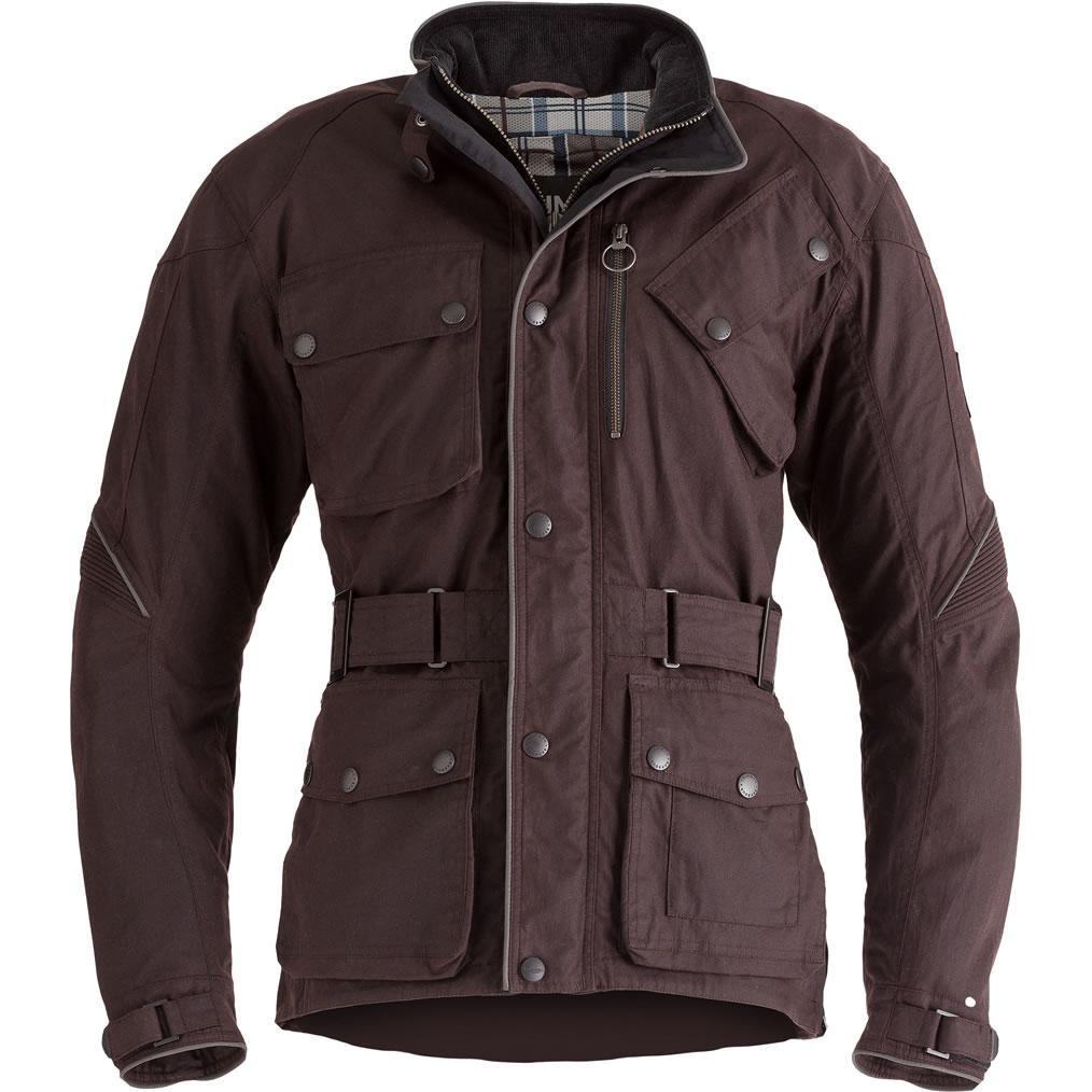 Triumph Ladies Barbour Wax Cotton Jacket Oxblood Red