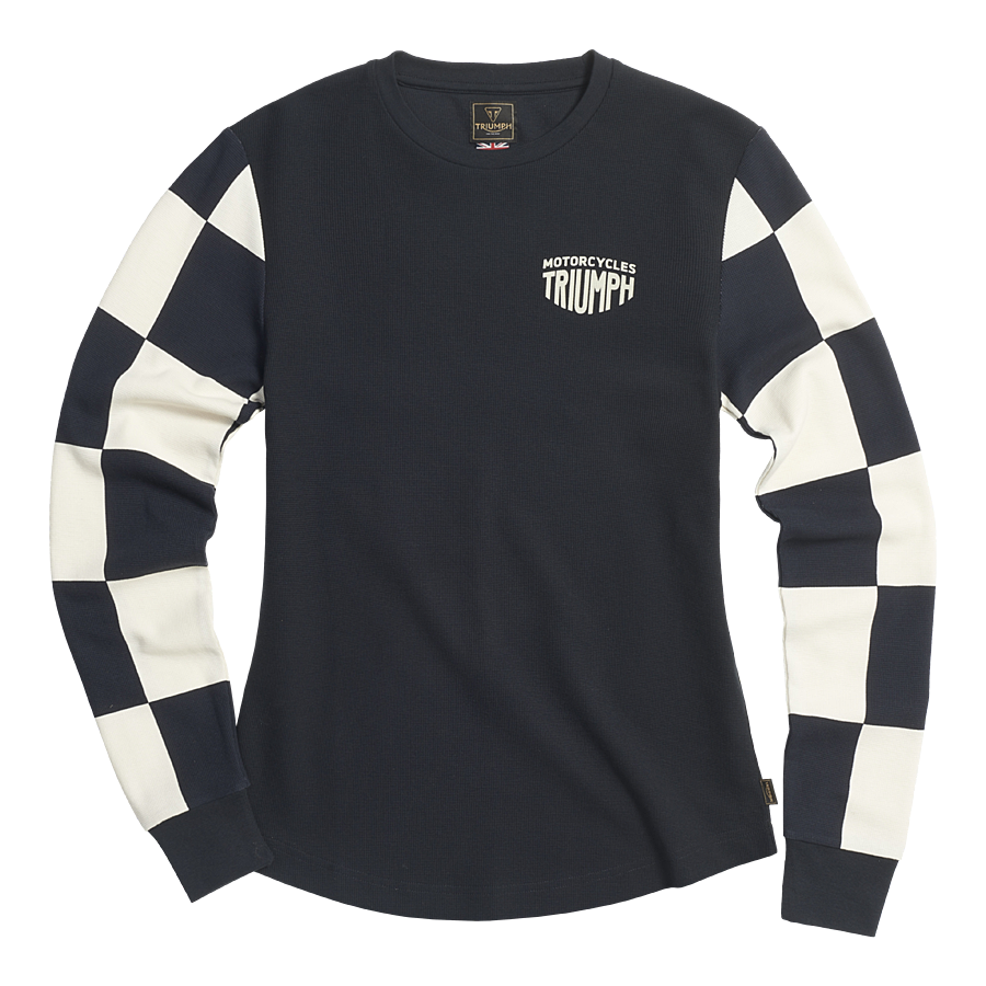 Triumph Ladies Nikki Black & Bone Long Sleeved Top
