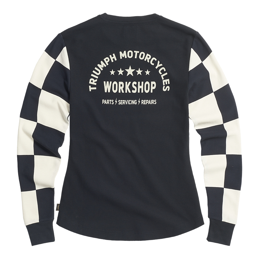 Triumph Ladies Nikki Black & Bone Long Sleeved Top