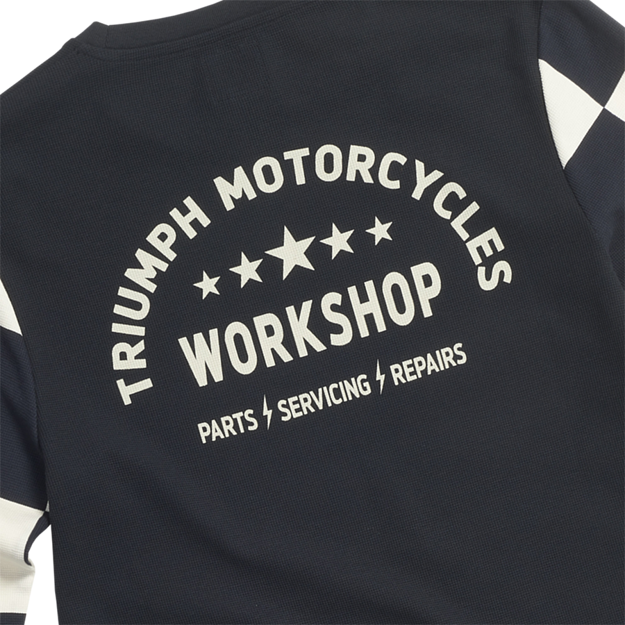 Triumph Ladies Nikki Black & Bone Long Sleeved Top