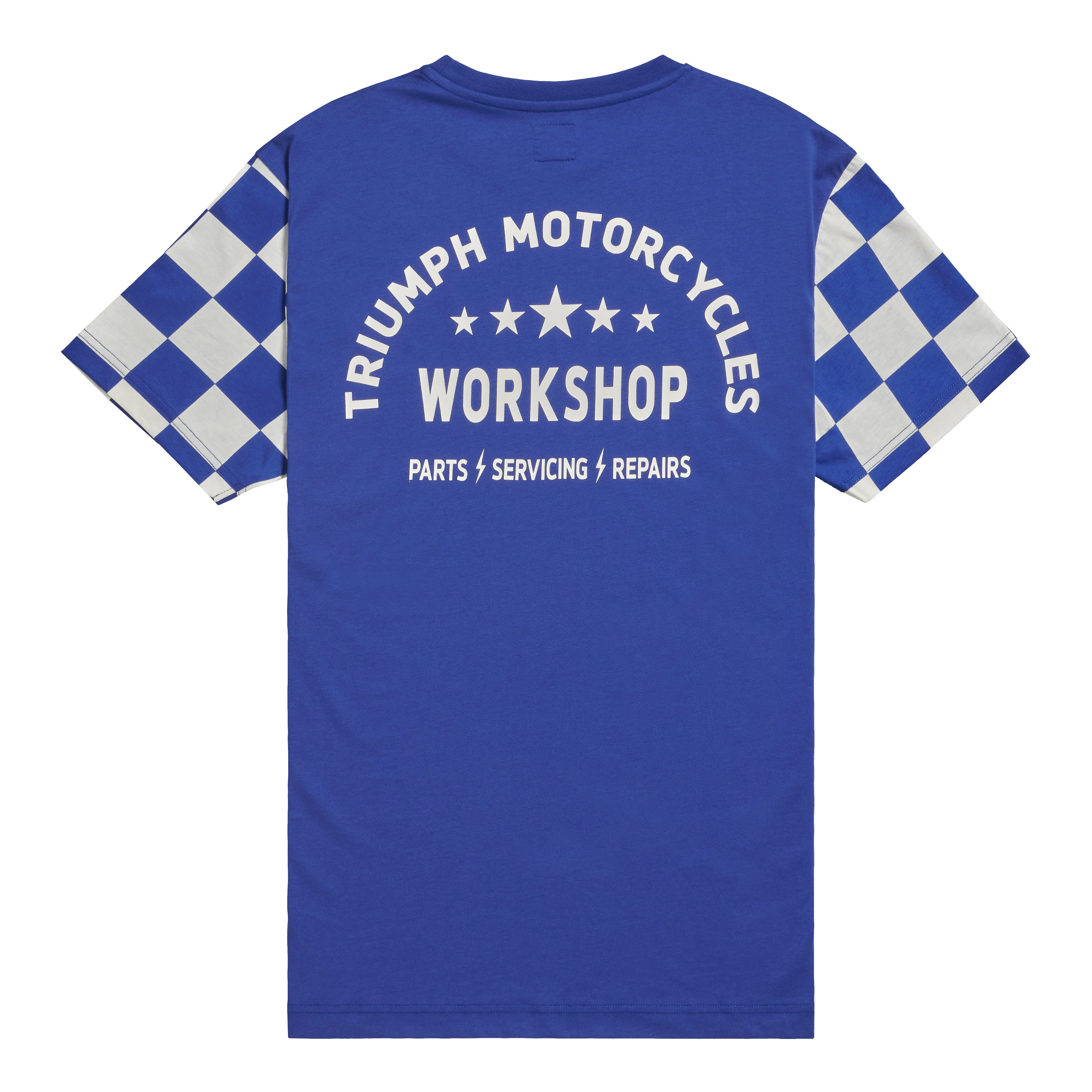 Triumph Mens Preston Blue & Bone T Shirt