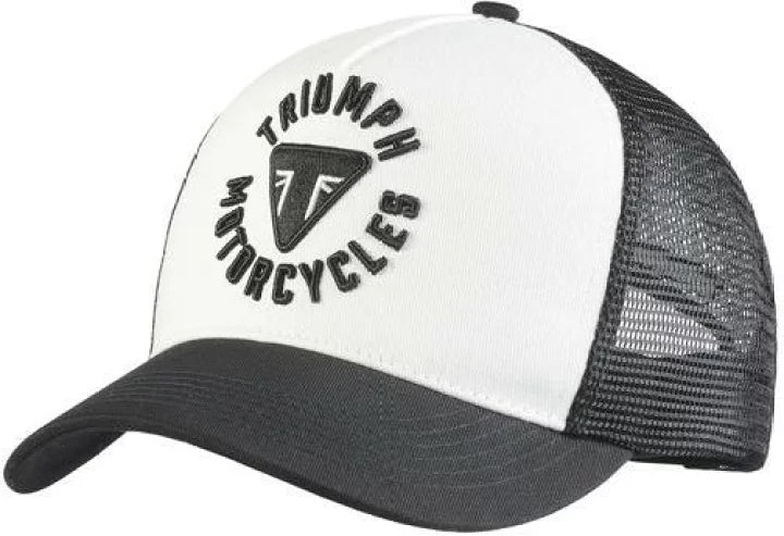 Triumph Taylor Bone & Black Embroidered Trucker Baseball Cap