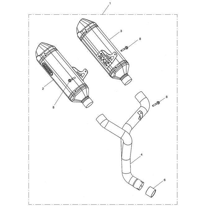 Triumph Arrow Slip On Silencers A9600773