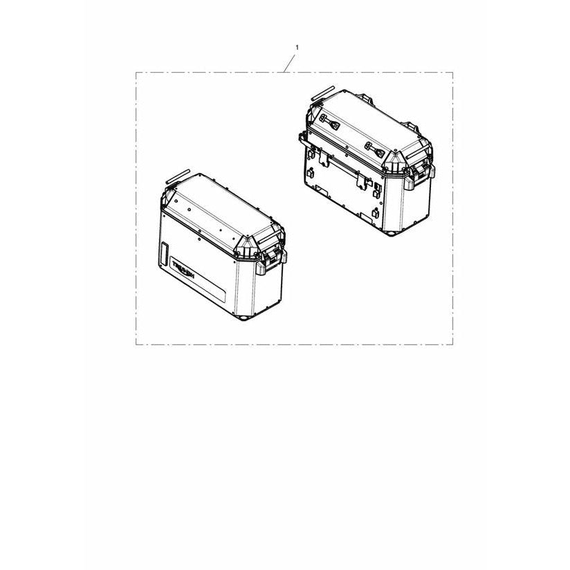 Triumph Aluminium Pannier Kit A9508204