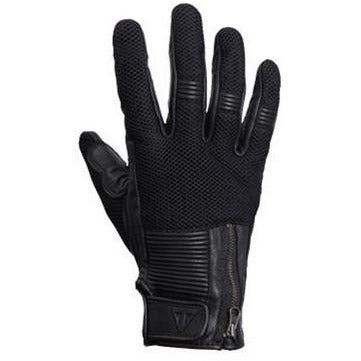 Triumph Mens Black Raven Mesh Gloves