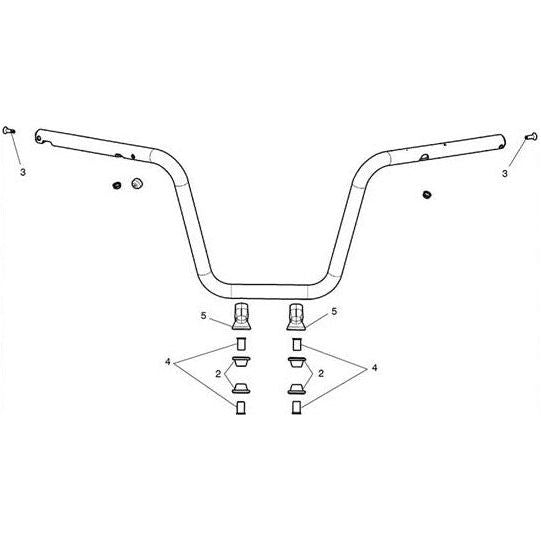 Triumph Black High Handlebar Kit A9630258