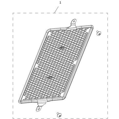 Triumph Radiator Guard Kit A9709602
