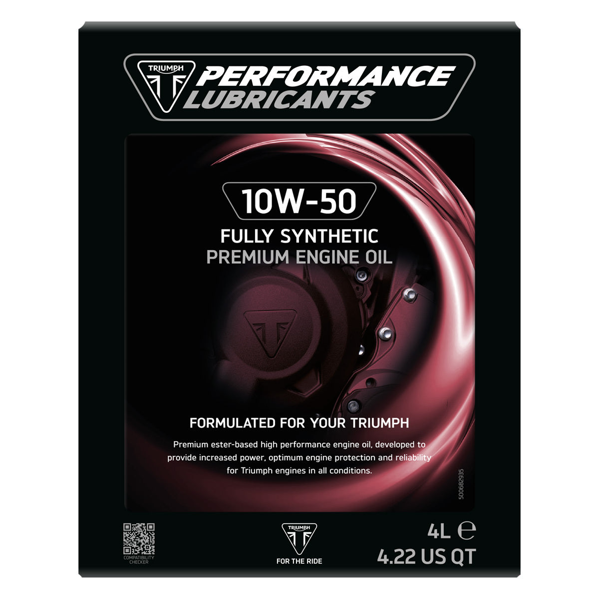 Triumph 10W-50 Fully Synthetic Premium Engine Oil (4L)