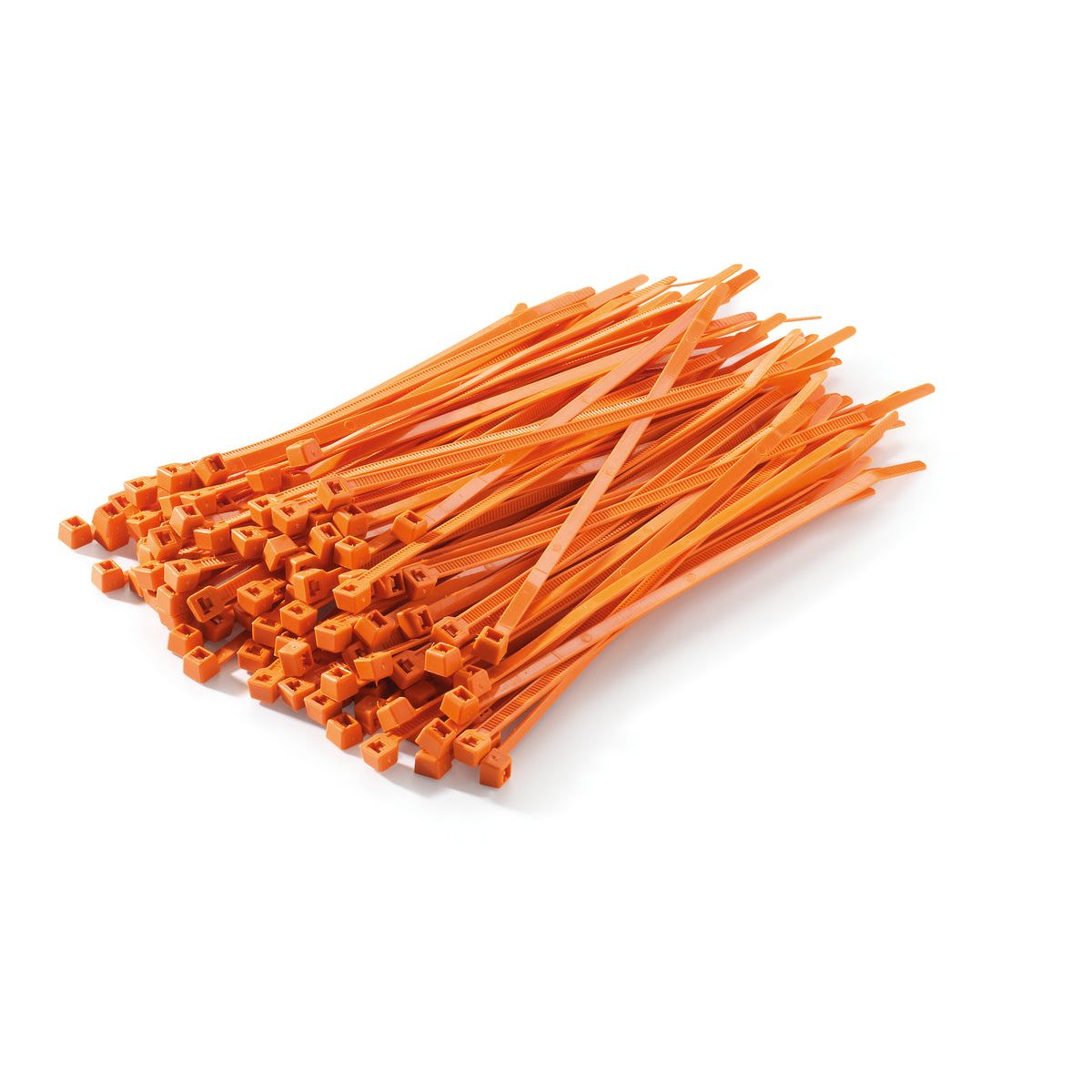 ORANGE CABLE TIES 100 PACK