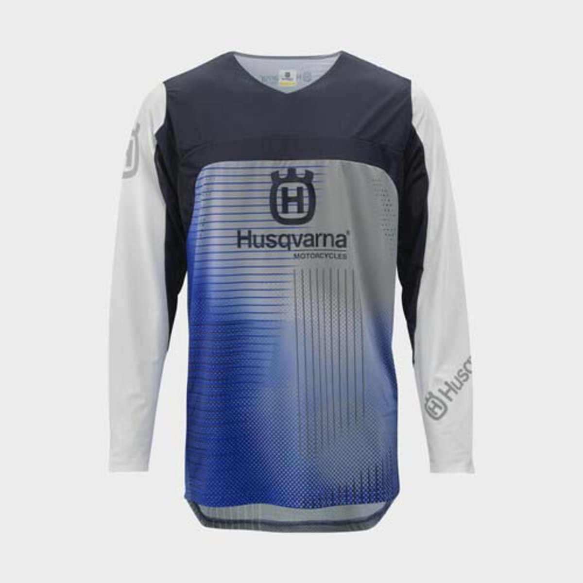 RAILED JERSEY BLUE