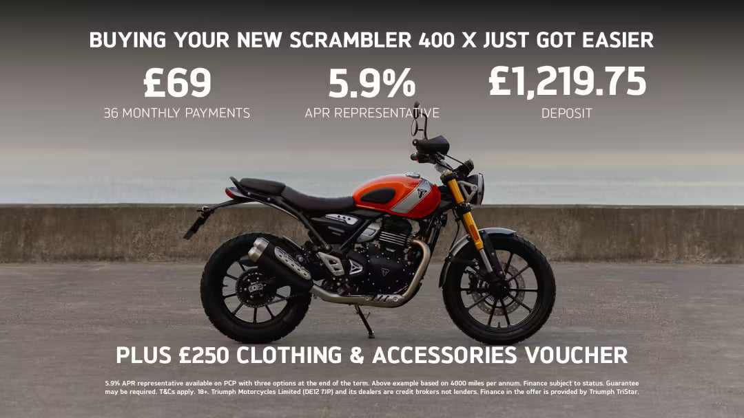 Triumph Scrambler 400 X Offer