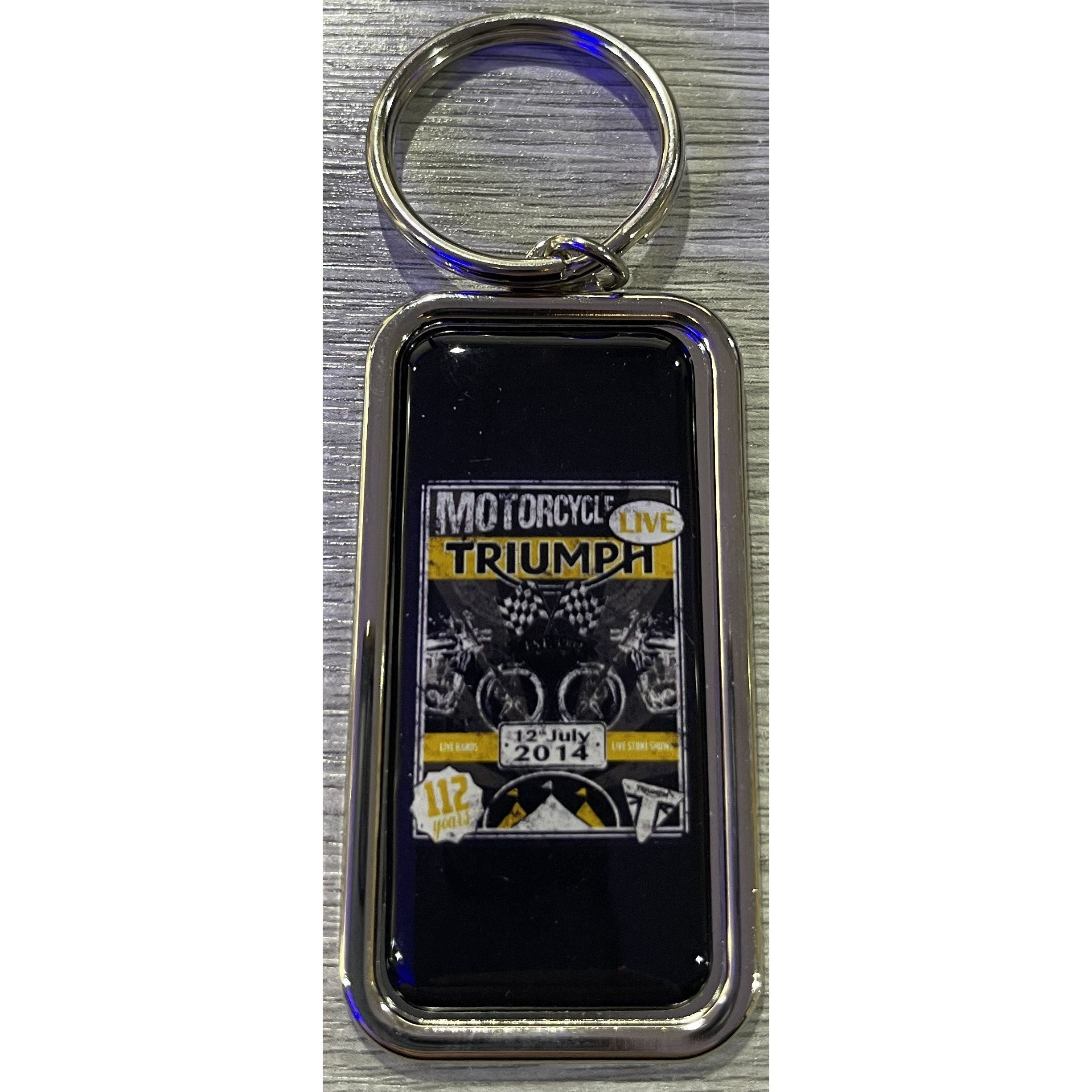 Triumph Live Poster Keyring