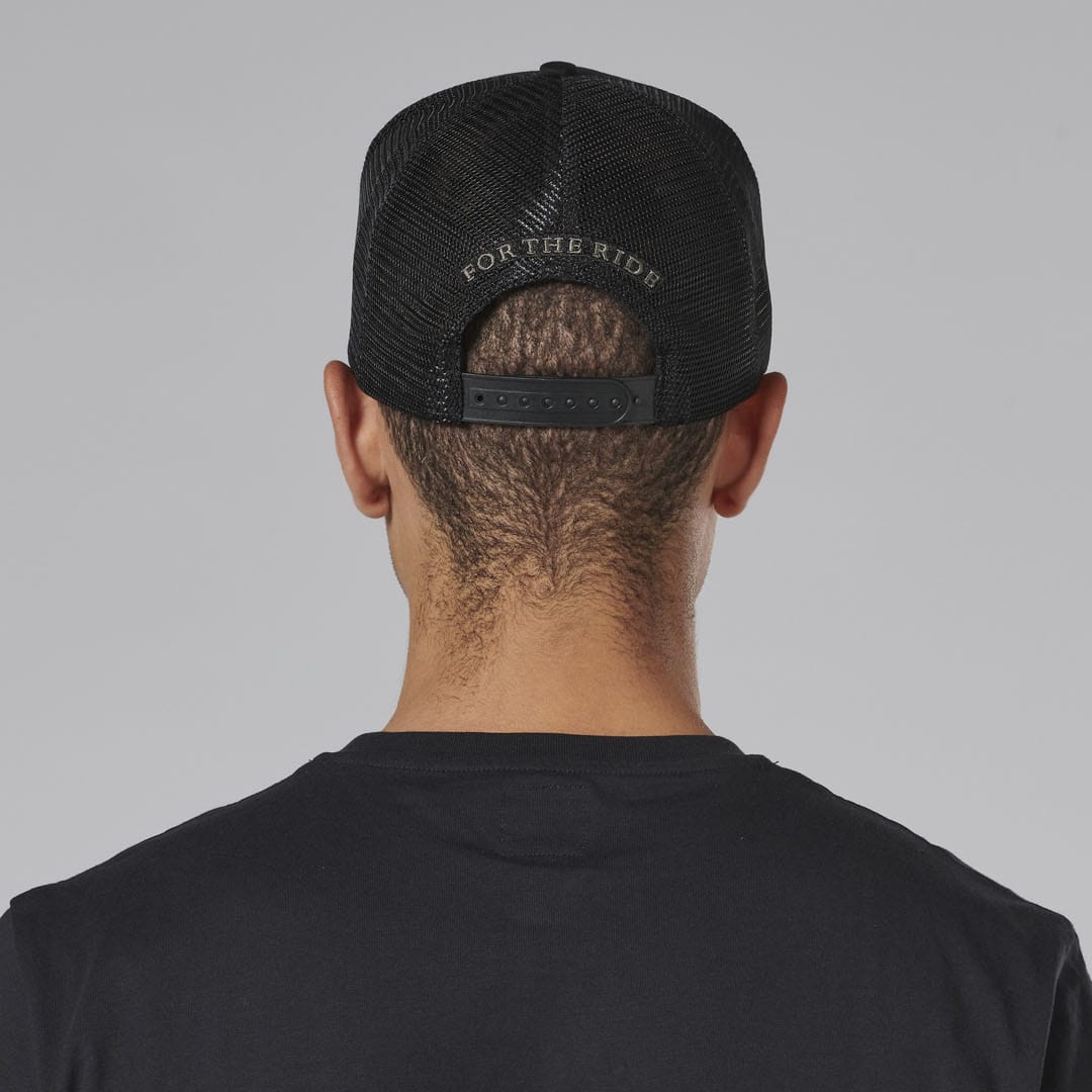 Triumph Workshop Black Trucker Baseball Cap