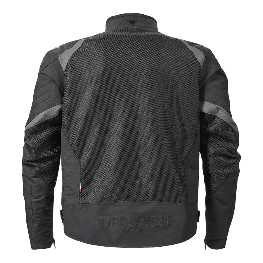 Triumph Mens Triple Sports Mesh Jacket Black & Gunmetal