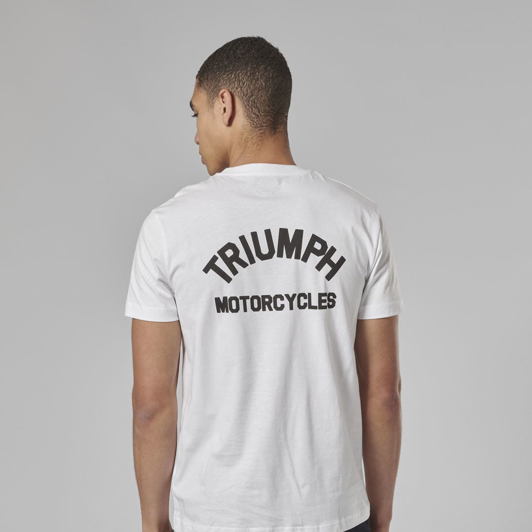 Triumph Mens Ditchling T Shirt - White