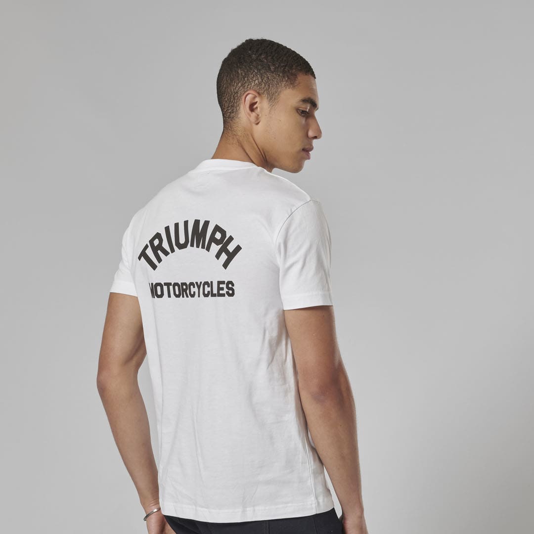 Triumph Mens Ditchling T Shirt - White
