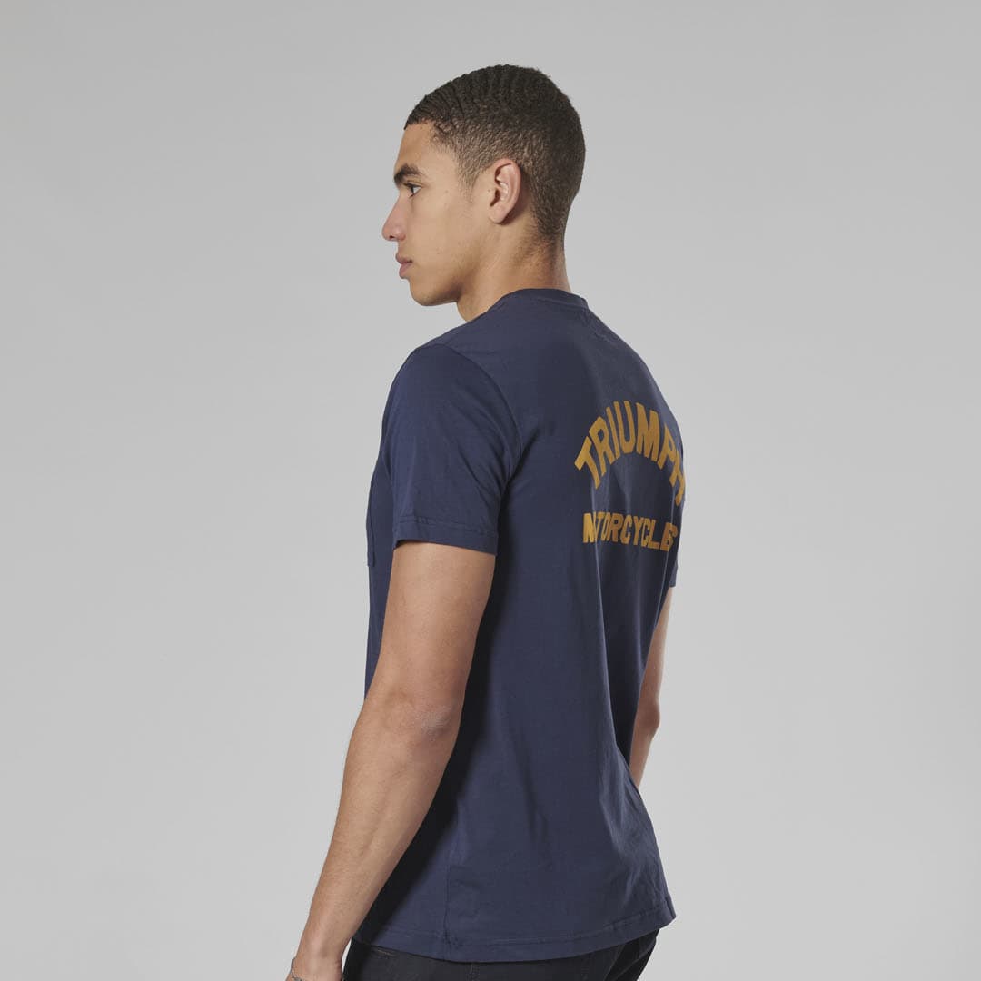 Triumph Mens Ditchling T Shirt - Navy