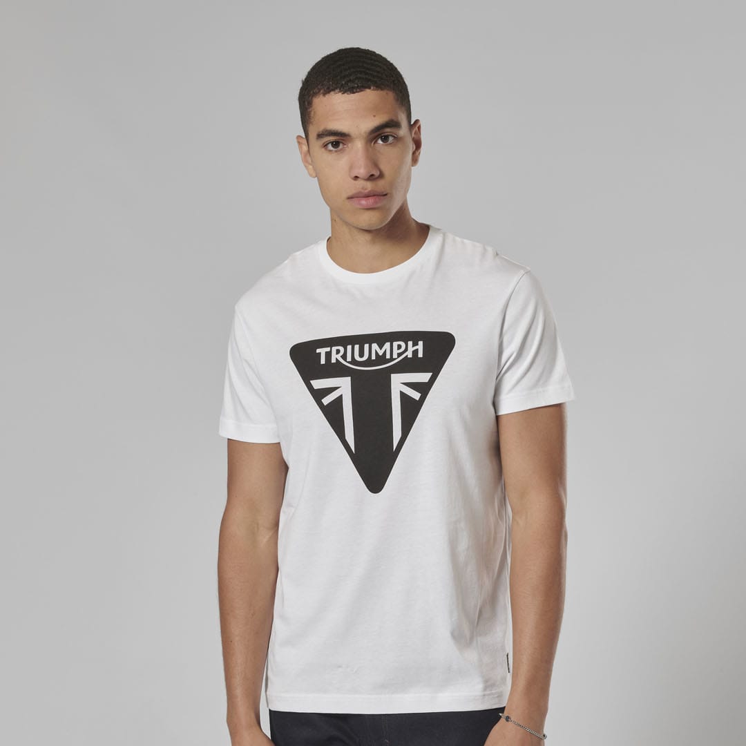 Triumph Mens Helston T Shirt - White