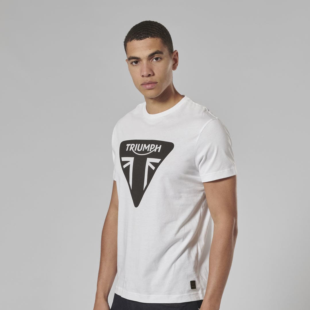 Triumph Mens Helston T Shirt - White