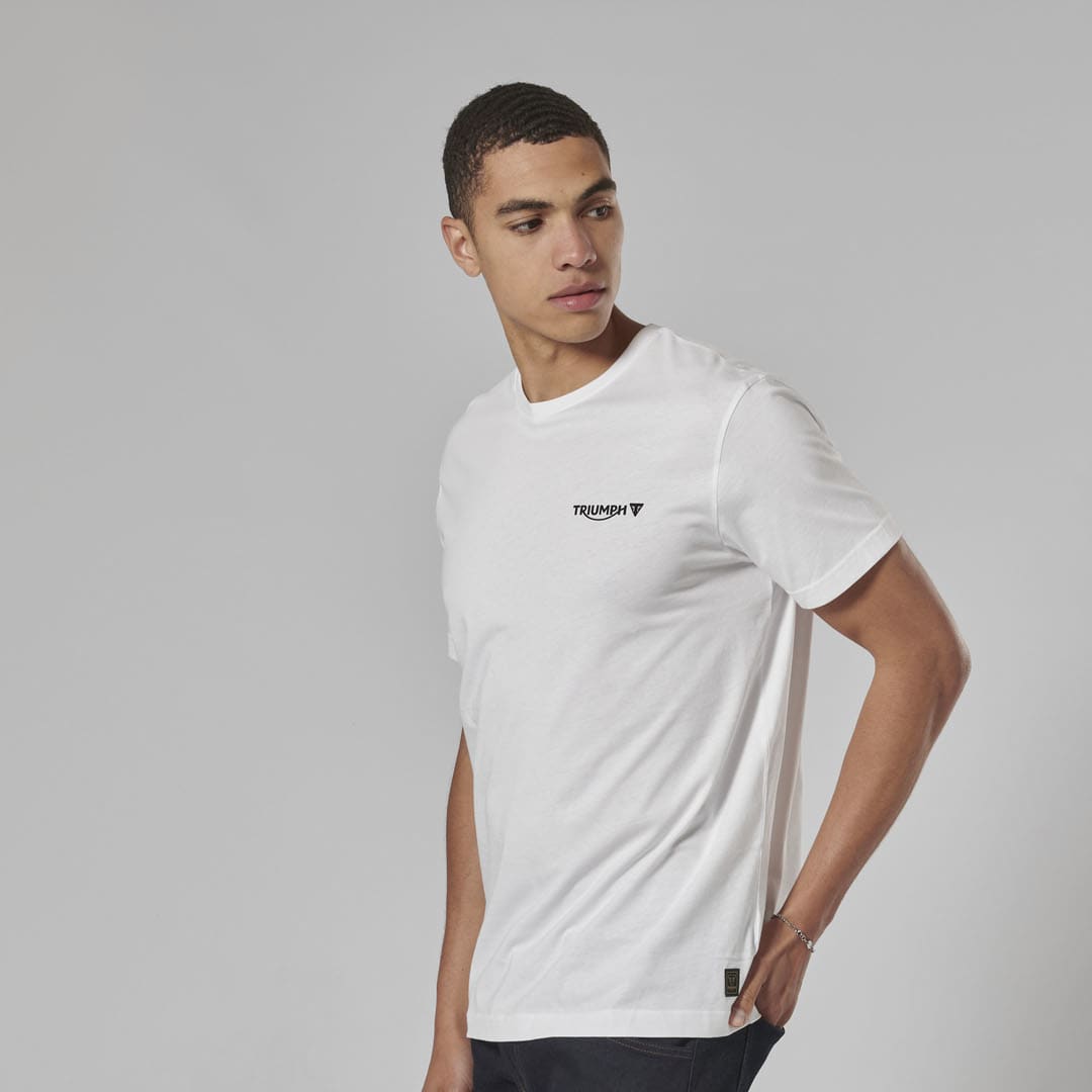 Triumph Mens Earling White T Shirt