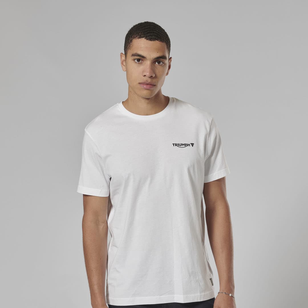 Triumph Mens Earling White T Shirt