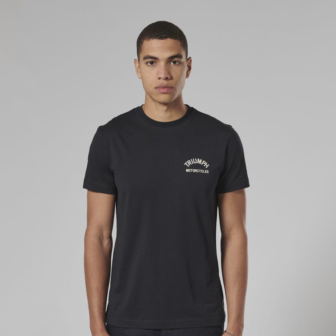 Triumph Mens Castle T Shirt - Black