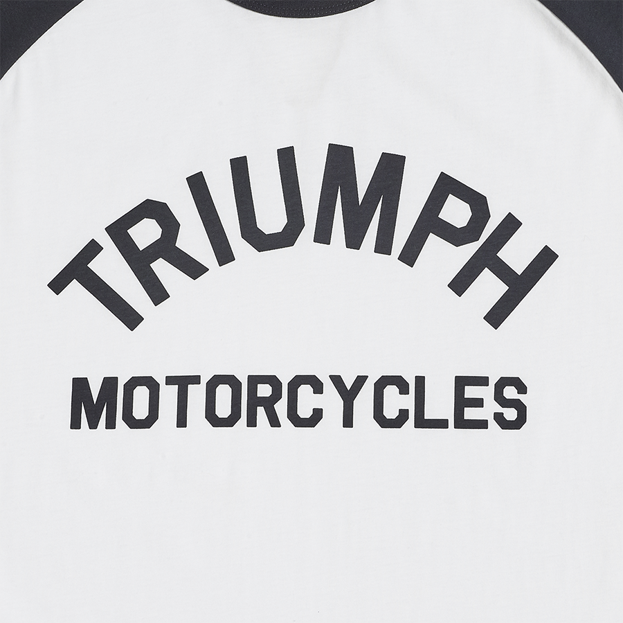 Triumph Mens Saltern White & Black T Shirt
