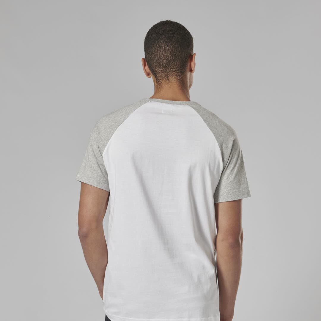 Triumph Mens Saltern White & Grey T Shirt