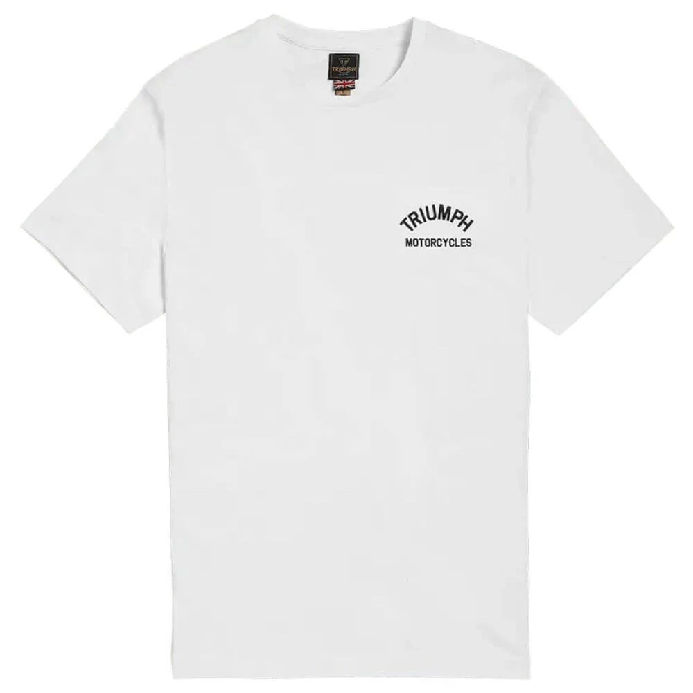 Triumph Mens Castle T Shirt - White