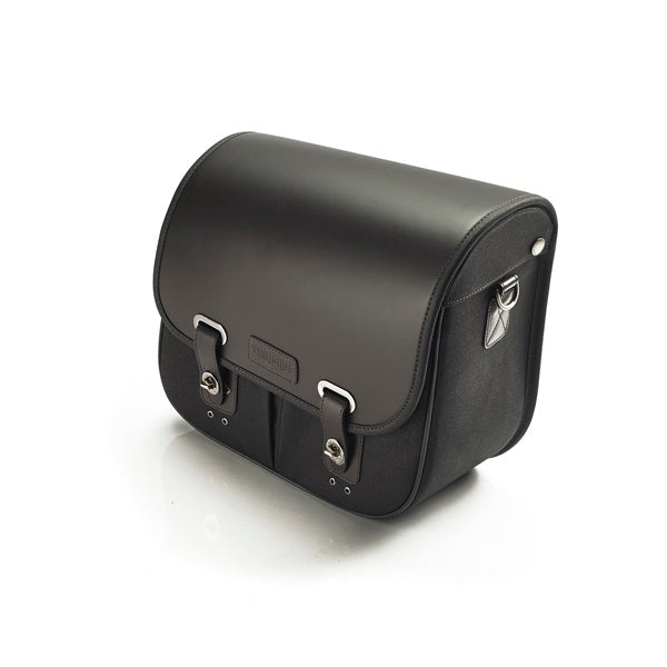 Triumph Waxed Cotton Pannier RHS - Black